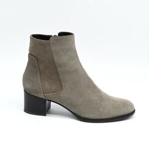 Aquatalia Tisha Grey Suede Ankle Chelsea Boots 9.5